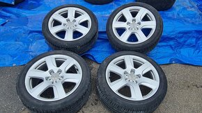 Alu kola Audi 5x112 R17 disky pneu 225/45/17 originál - 3