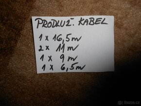 5x prodlužovací kabel -rozměry foto-málo použité-cena celkem - 3