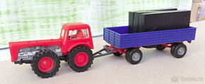 Modell Fahrzeuge. Traktor + vlek Wiking. 1:87. - 3