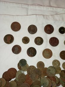 Konvolut starých měděných mincí atd. cca 277 ks - 3