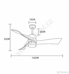 Nepouzity Tuya Immax stropni ventilator se svetlem - 3