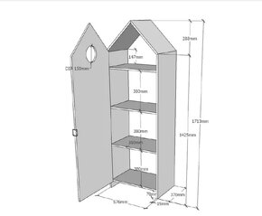 Dětské skříně domečky - 3