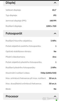 Lenovo tab E10 10.1(jako NOVÝ) - 3