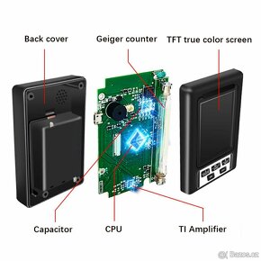 Dozimetr digitální měřič nukleární GAMMA radiace - 3