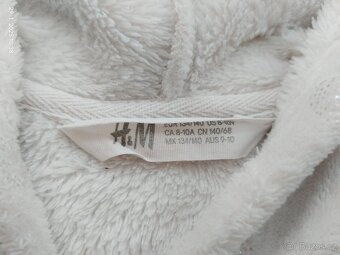 Dívčí chlupatá mikina H&M 134/140 - 3