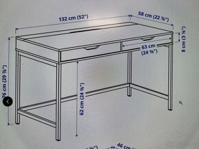 konstrukce ke stolu Alex Ikea (132x58cm) - 3