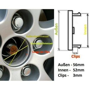 Středové krytky kol ŠKODA 56 mm; 60 mm; 65 mm - 3