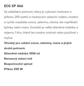 ECG sekáček SP 466 - 3