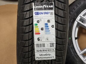 zimní alu MAM 6,5x16" 4x108 ET20 s pneu 195/60 R16 - 3