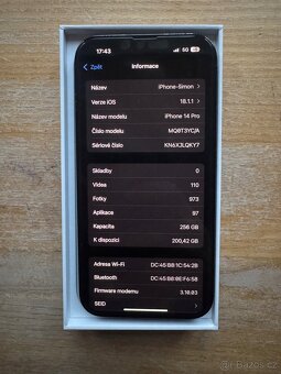 iPhone 14 pro, 256 gb, 89% baterie - 3