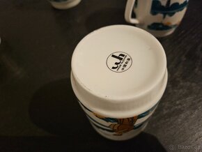 Porcelánové hrnky s gejšami 6ks - 3