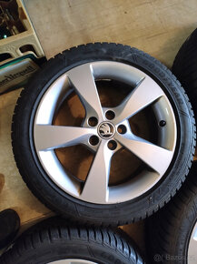 Alu kola 5x100 a Zimni pneu 215/45R16 - 3