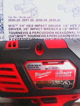 Milwaukee M18 2656-20 m18 BID-0 aku utahovak 1/4 HEX - 3