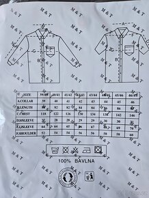 Pánská košile černá s dlouhým rukávem. Velikost 44/45 - 3