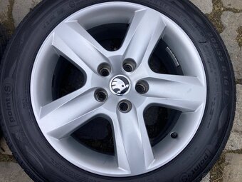 Alu kola ŠKODA SUPERB 5x112 letní 205/55R16 DOT2022 - 3