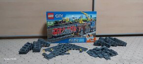 Lego city nakladní vlak 60098+ koleje - 3