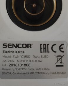 Varná konvice Sencor 1.5 l - 3