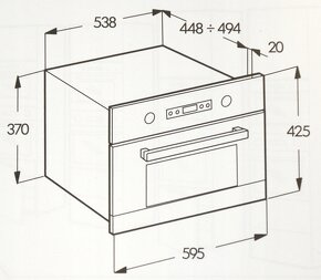 Vestavná mikrovlnná trouba Ikea - 3