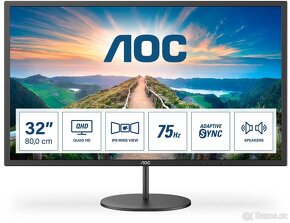 nový 32" monitor AOC Q32V4 2K 2560×1440 zár. 3roky - 3