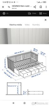 Rozkládací pohovka Hemnes - 3