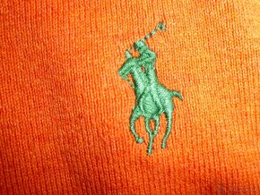 Ralph Lauren pánsky sveter pomaranč  M - 3