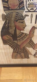 Obrazy malované na papyrus zarámované - 3