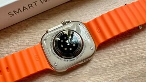 Chytré hodinky Smart Watch Ultra 2 49mm Titan oranžový řem. - 3