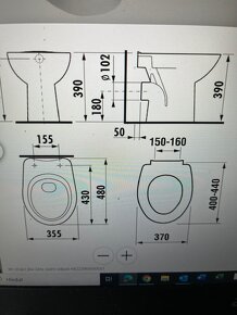 WC záchodová mísa se zadním odpadem - 3