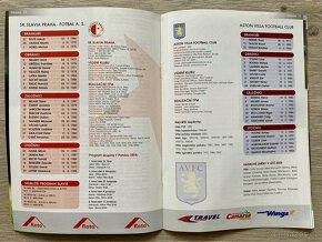 Program Slavia Praha vs. Aston Villa - 3