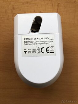 SENSOR PIR pohybové čidlo 180° IP44 - bílá - 3