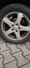 Prodám ALU kola 5x112, pneu letní 205 55 16, Continental - 3