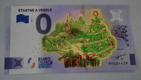 0€ / 0 euro suvenírová bankovka prítlač gold  - výmena - 3