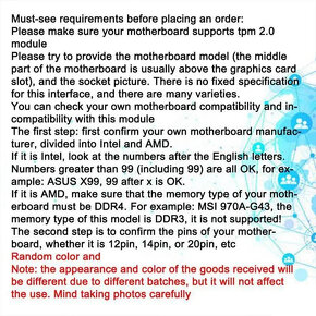 Modul TPM 2.0, GIGABYTE LPC 12pin, pro Windows 11 - 3