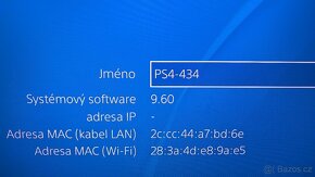 Playstation 4 pro white.SW 9.60. 2x ovladač - 3