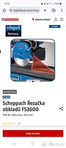 řezačka na dlažbu a obklad Scheppach FS 3600 - 3