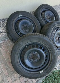 Plechové disky 5x112 16 se zimním pneu Hankook 195/55 R16 - 3