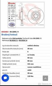 Přední brzdové kotouče BREMBO - 3