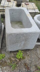 Kamenná stírka, kamenka, koryto, 125x71x69 cm - 3