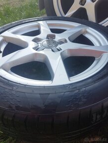 Kola audi originál 5x112 R17 s pneu 225/50 min. 2 sezóny - 3