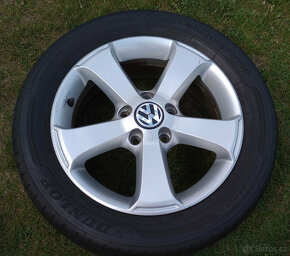 16 originál 5x112 VW GOLF 5/6 CADDY TOURAN letní 205/55 R16 - 3