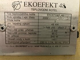 Prodám automatický kotel na uhlí - Ekoefekt 48 kW - 3