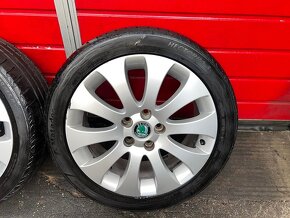 Original ALU kola Škoda Venus 17" 7J ET49 + pneu 225/45/R17 - 3