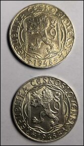 stříbrné mince  220,- kus - 3