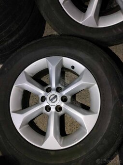 4ks alu disky orig. Nissan 6x139,7 R17 pneu 255/65 r17 - 3