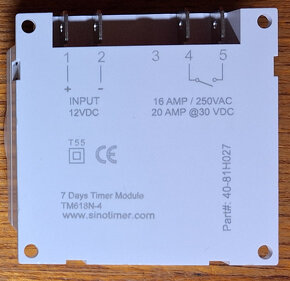 Digitální časovač relé 12V - 230V - 3