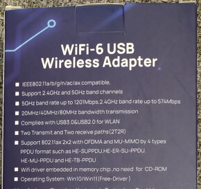 WI-FI 2,4/5 Ghz adaptét do USB - 3