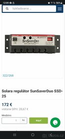 Solarni regulator DUO 25A s displejem - 3