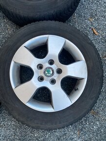 Alu kola 15” 5x112 Škoda a zimní pneu 195/65/R15 - 3