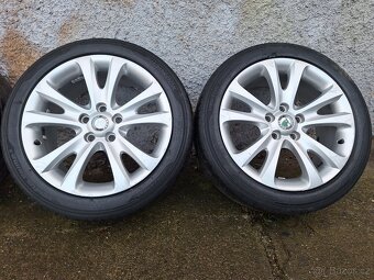 Alu kola R17 5x112 Škoda + letní pneu 225/45/17 Hankook - 3