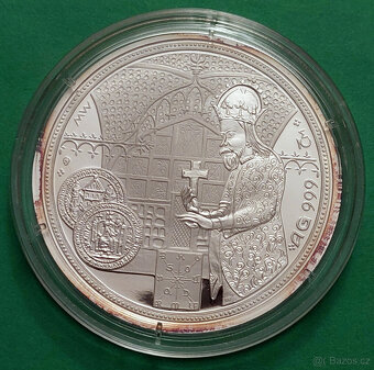 MEDAILE 2003 Ag-655 let od založení Karlštejna PROOF vzácná - 3